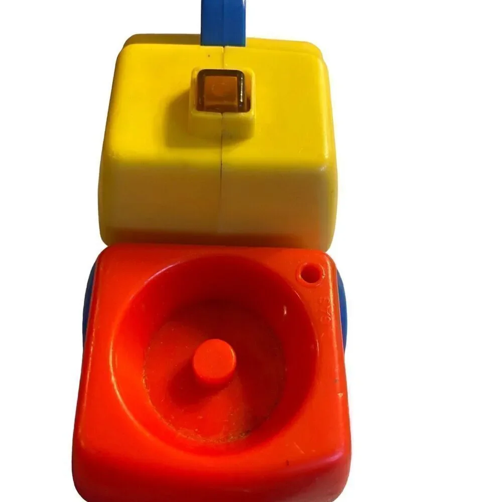 Vintage Little Tikes Tow Truck Vehicle yellow blue red plastic